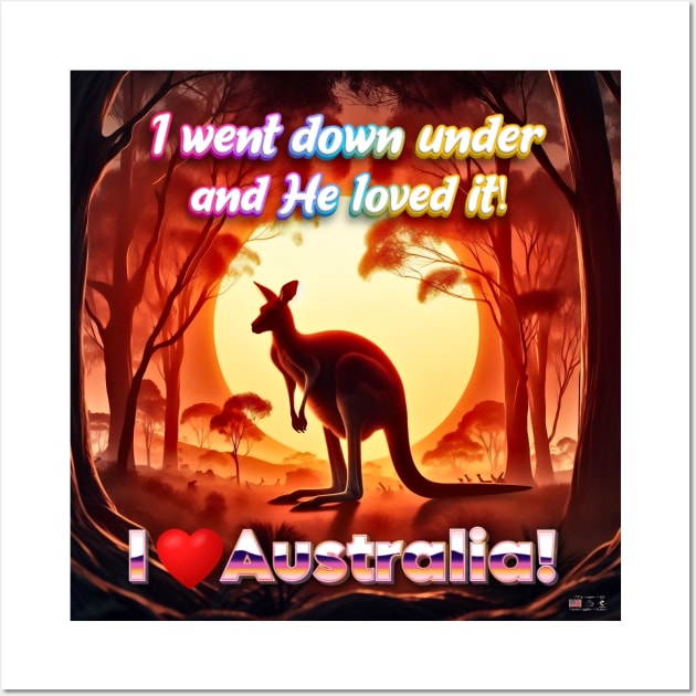 I heart Australia! He loved it! Wall Art by Darn Doggie Club by focusln